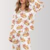 Coquette Hot Dog Satin Pajama Set