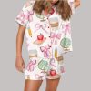 Coquette Teacher Satin Pajama Set