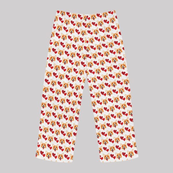 Corgi Dog Valentine's Day Pajama Pants