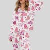 Cowboy Boot And Hat Satin Pajama Set