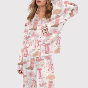 Cowgirl Coquette Satin Pajama Set