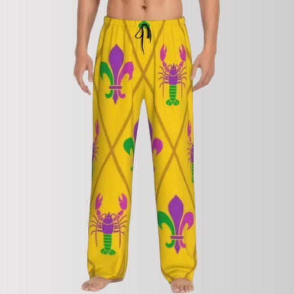 Crawfish and Fleur de Lis Pajama Pants