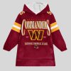 Daniels 5 Washington Football Unisex Blanket Hoodie