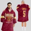 Daniels 5 Washington Football Unisex Blanket Hoodie1