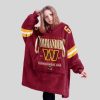 Daniels 5 Washington Football Unisex Blanket Hoodie3