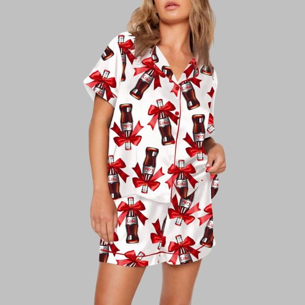 Diet Coke Coquette Bow Pajama Set