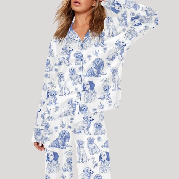 Dog Art Print Pajama Set