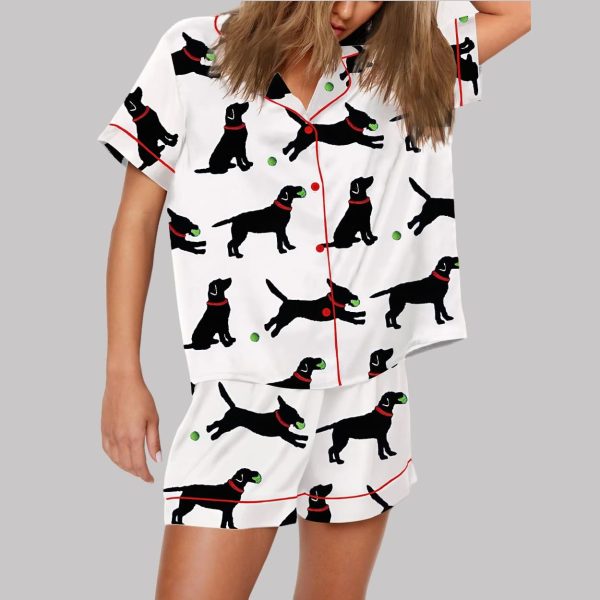 Dog Lab With Ball Pajama Set