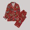 Donkey Farm Chirstmas Gift Santa Pajamas Set