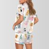 Doodle Dogs Print Pajama Set