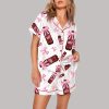 Dr Pepper Coquette Bow Pajama Set