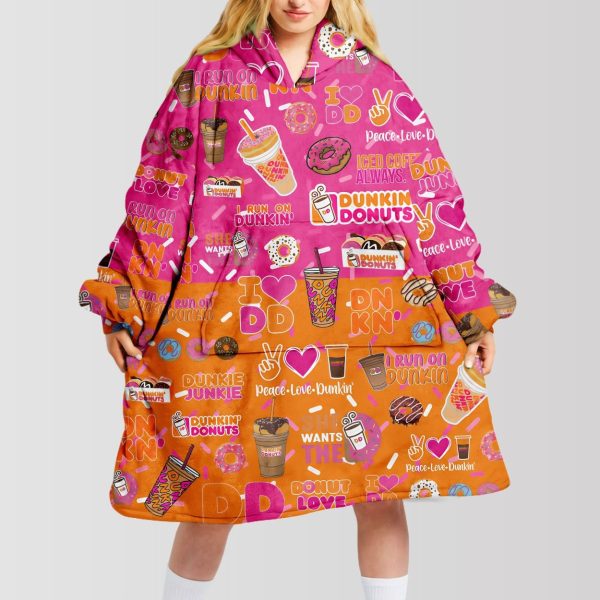 Dunkin Donuts Unisex Blanket Hoodie