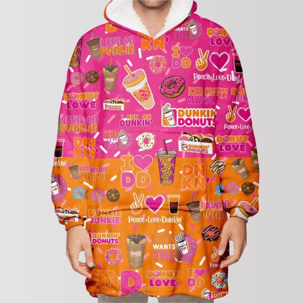 Dunkin Donuts Unisex Blanket Hoodie