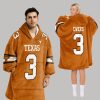 Ewers 3 Texas Football Unisex Blanket Hoodie