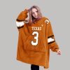 Ewers 3 Texas Football Unisex Blanket Hoodie