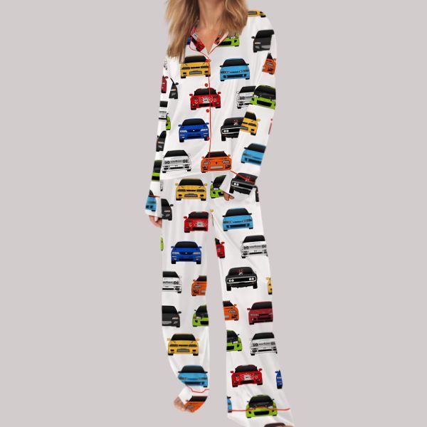 Fast And Furious Best Cars Satin Pajama Set