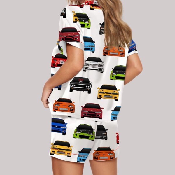 Fast And Furious Best Cars Satin Pajama Set