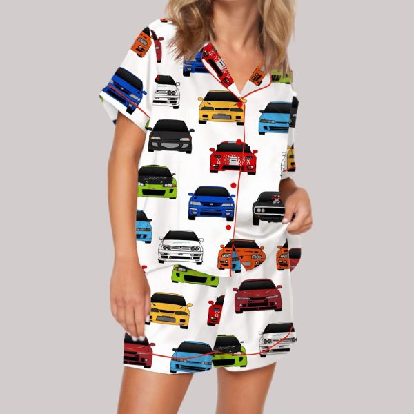 Fast And Furious Best Cars Satin Pajama Set