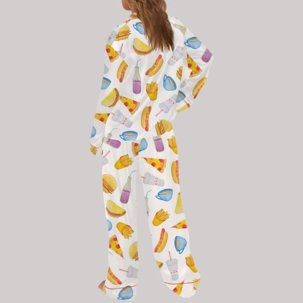 Fast Food Fiesta Satin Pajama Set