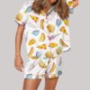 Fast Food Fiesta Satin Pajama Set