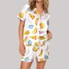 Fast Food Fiesta Satin Pajama Set