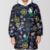 Fighting Irish Christmas Unisex Blanket Hoodie