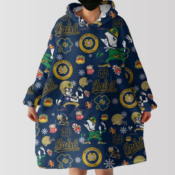 Fighting Irish Christmas Unisex Blanket Hoodie