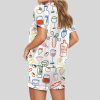 Food And Drinks Satin Pajama Set2