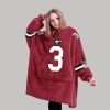 Frazier 3 Georgia Football Unisex Blanket Hoodie2