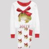 Frog Christmas Tis The Season To Be Jolly Art Print Pajama Set