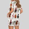 Funny Horse Christmas Satin Pajama Set