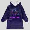 Game Time Galaxy Gamer Blanket Hoodie