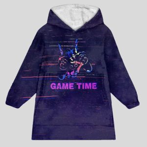 Game Time Galaxy Gamer Blanket Hoodie