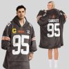 Garrett 95 Cleveland Football Unisex Blanket Hoodie1