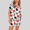 Georgia Football Coquette Bow Pajama Set