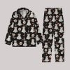 Ghost Coquette Bow Halloween Pajamas Set