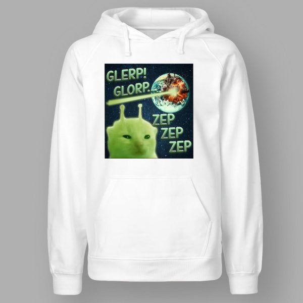 Glerp Glorp Funny Alien Cat T Shirt