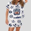 Go Cowboys Graphic Print Pajama Set