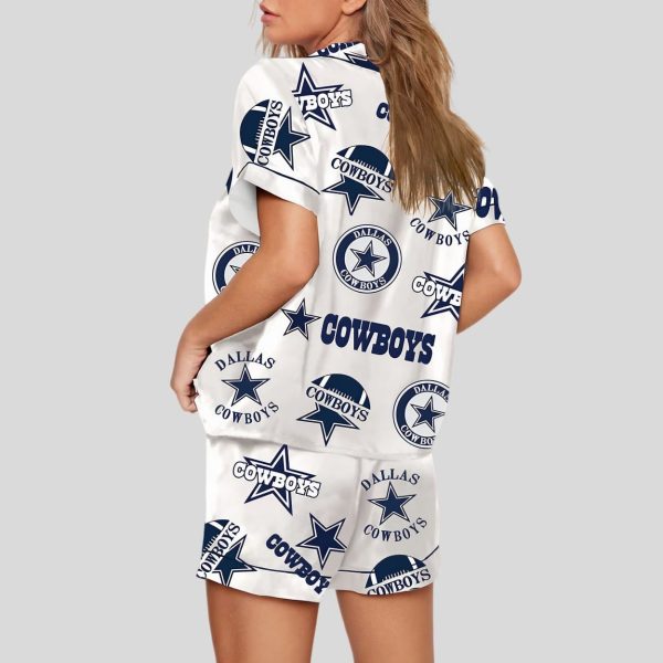 Go Cowboys Graphic Print Pajama Set