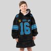 Goff 16 Detroit Lions Football Unisex Blanket Hoodie4