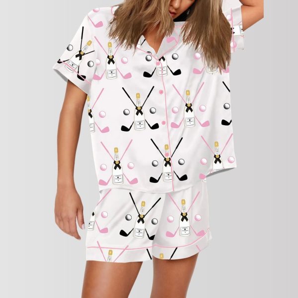 Golf Party Par Print Pajama Set