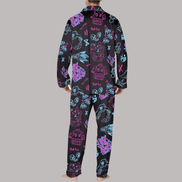 Graffiti Arcane Satin Pajama Set