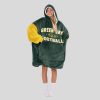 Green Bay Football Blanket Hoodie