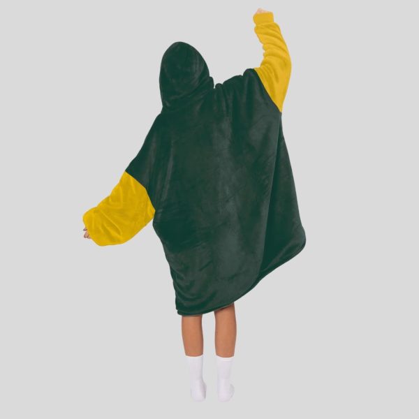 Green Bay Football Blanket Hoodie