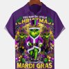 Grnch You May Have Stoln Christmas But You Cannot Steal Mardi Gras Hawaiian Shirt