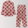 Happy Valentine's Day Love Plaid Pajama Set