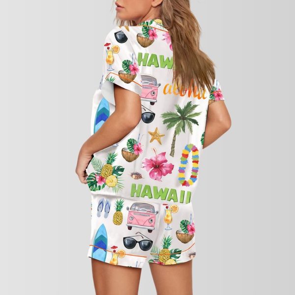 Hawaii Travel Satin Pajama Set