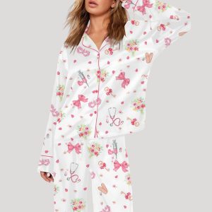 Healthcare Nurse Valentine's Day Gift Pajama Set