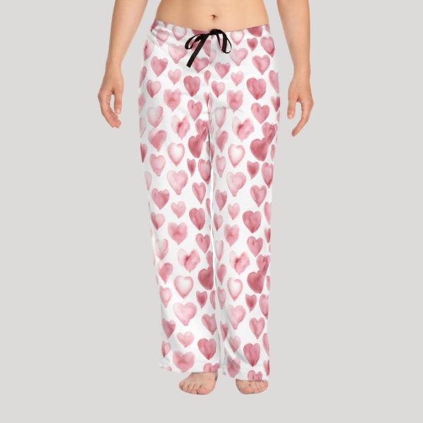 Heart Print Pajama Pants2