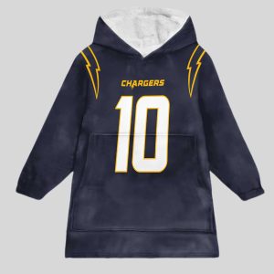 Herbert 10 Los Angeles Football Unisex Blanket Hoodie